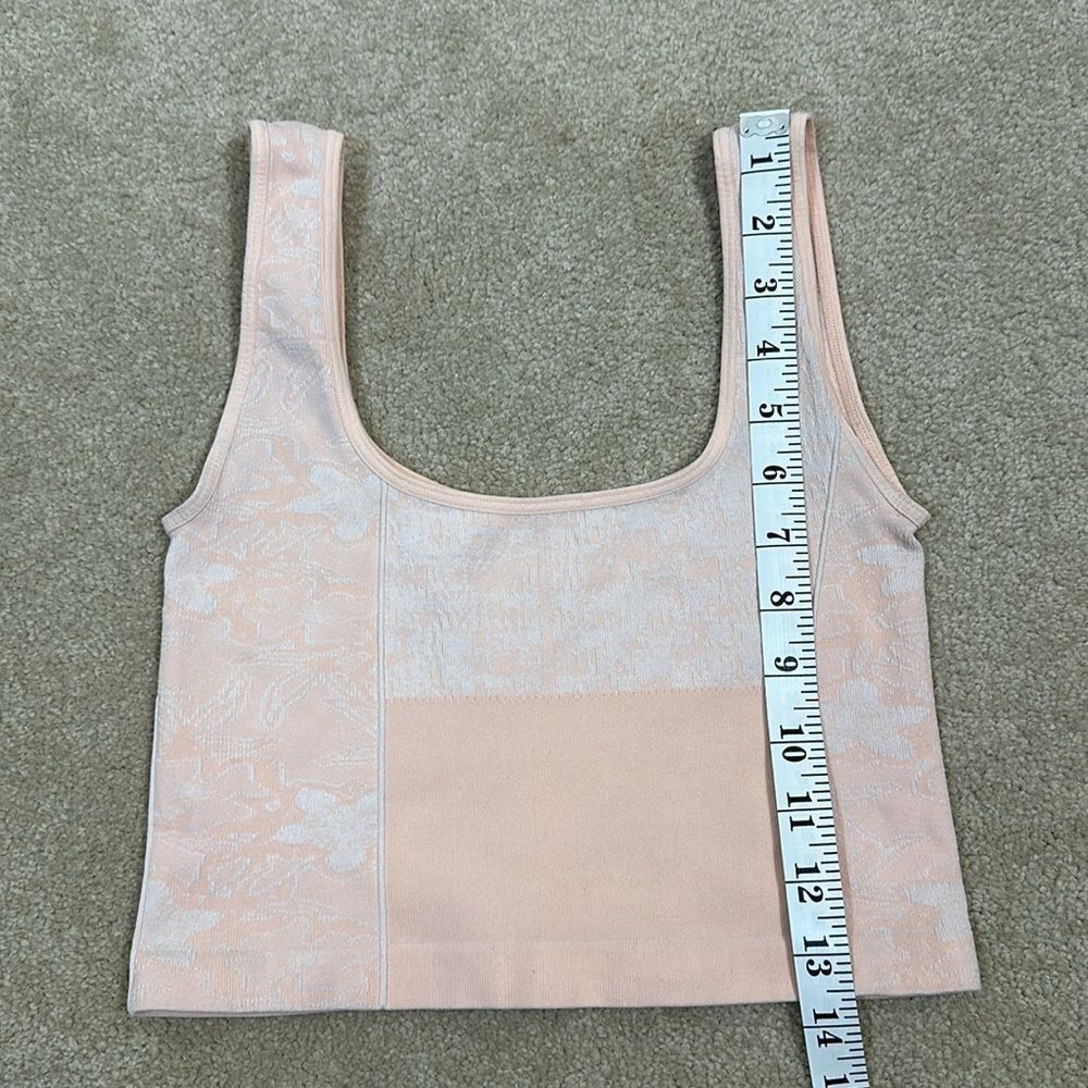 Free People Movement Pink Cropped Tank Top Sporty Athletic Women Size XS - Picture 4 of 6